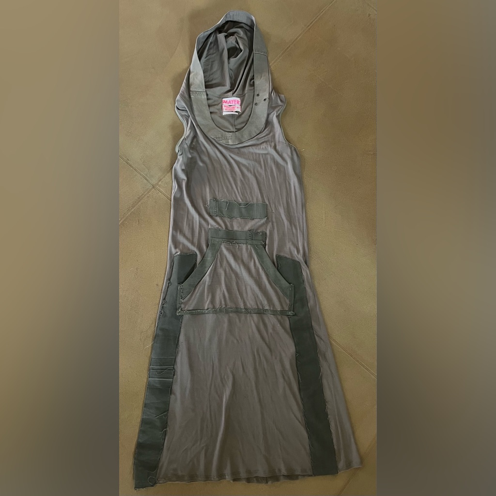 Mayer (European Label) Destructed Hoodie Dress